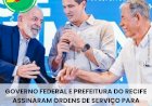 Prefeitura do Recife e Governo Federal assinam Ordem de Serviço de 18 obras de encostas que vão beneficiar cerca de 3 mil pessoas
