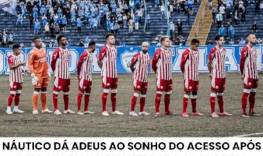 Náutico dá adeus ao sonho do acesso à série B