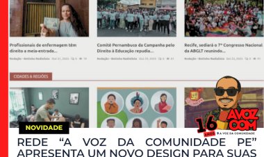 Rede A Voz da Comunidade PE lança novo design e amplia integração entre mídias