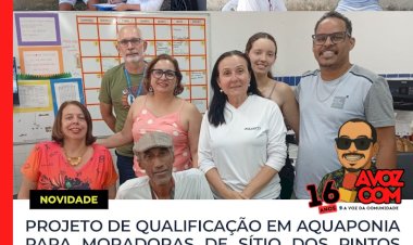 Instituto promove encontro para apresentar o Projeto Aquaponia, voltado para mulheres, no Sítio dos Pintos nesta terça-feira (25)